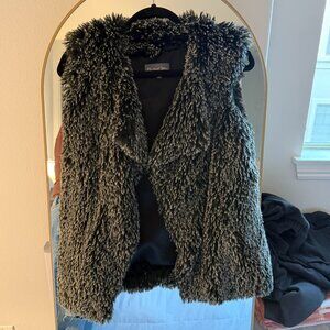 Michael Stars Grey Faux Fur Vest